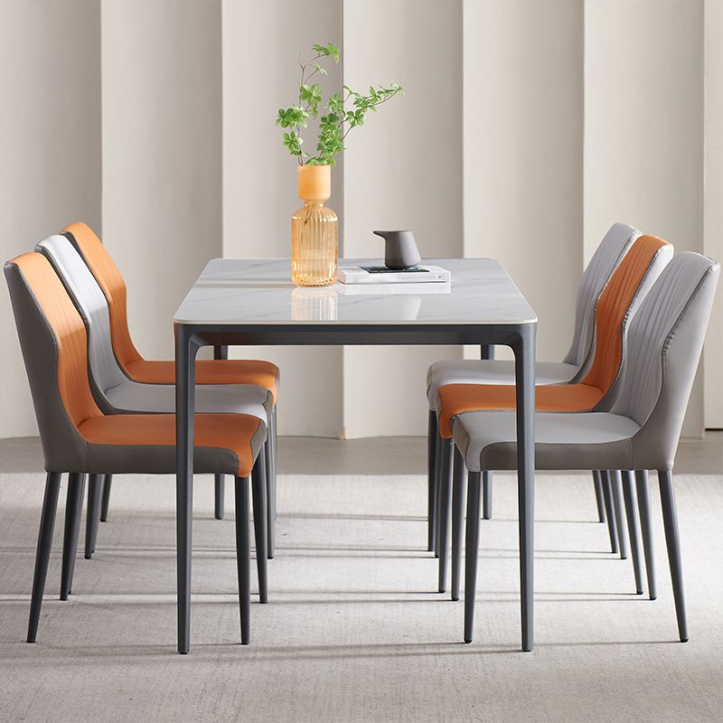 Contemporary 1/4/6/7 Pieces Dining Set Sintered Stone Dining Room Set