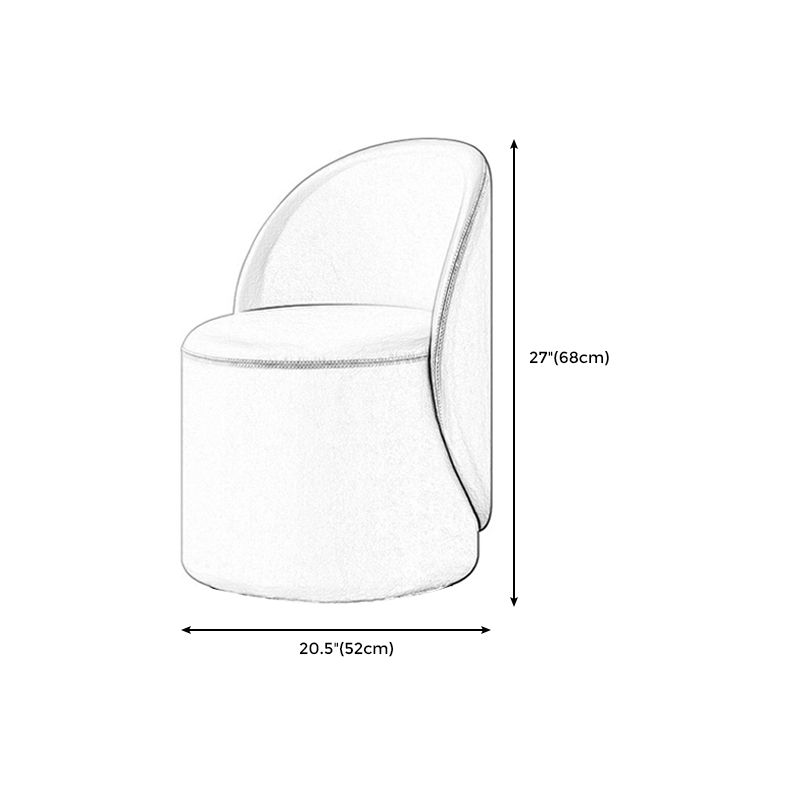 Nordic Fabric/ Leather Tight Back Chair Solid Color Accent Chair