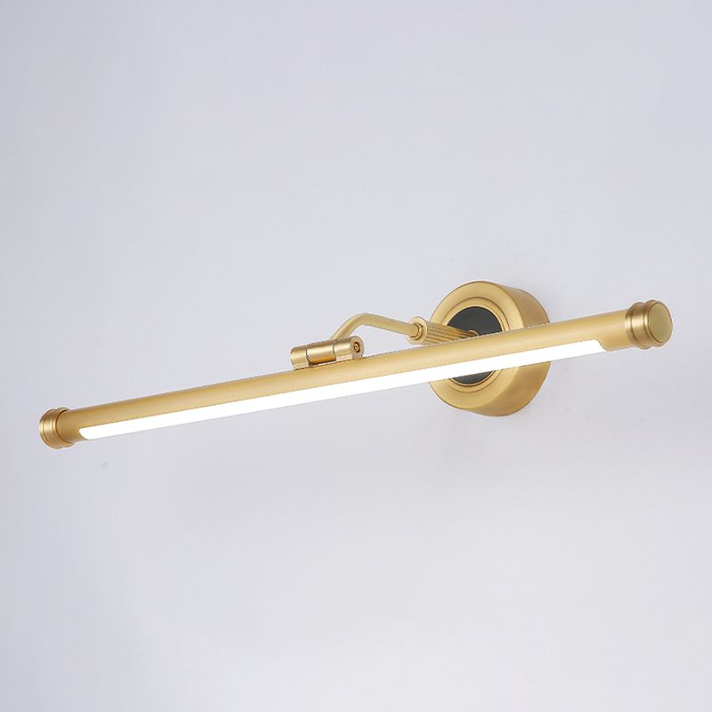 Nuance linéaire en métal applique lumière de style moderne de style miroir à 1 lumière lumière murale