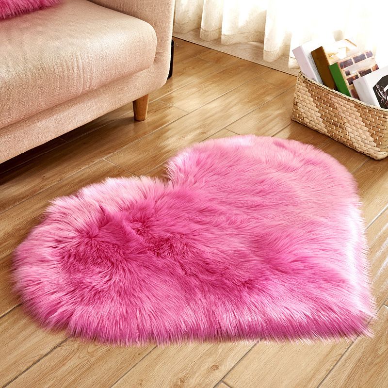 Modern Solid Color Carpet Leisure Polyester Shag Rug Non-Slip Backing Carpet for Living Room