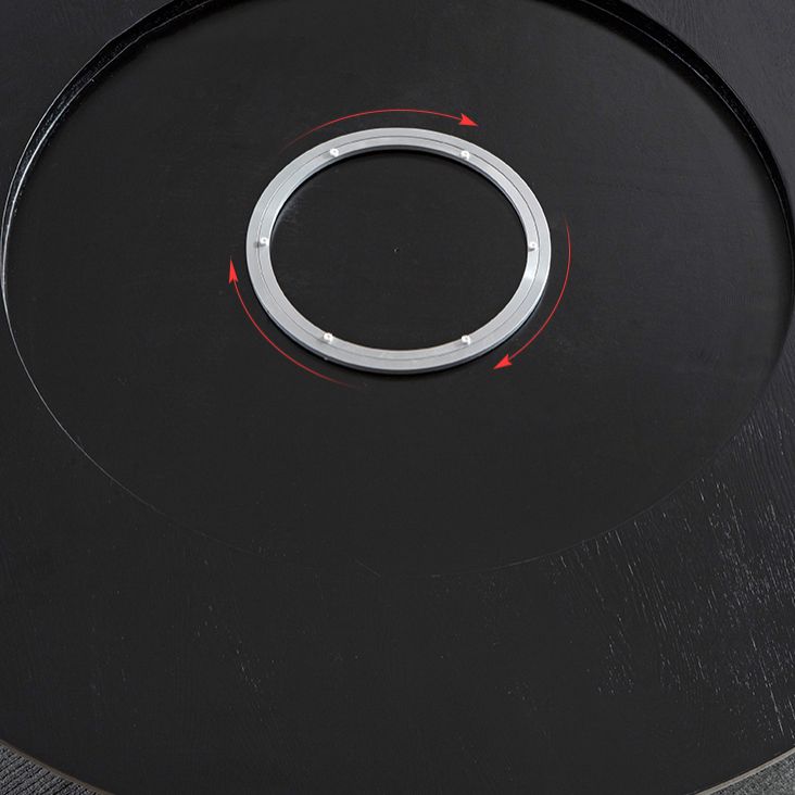 Solid Wood Dining Table Set 1/4/5/7 Pcs Pedestal Dining Table with Upholstered Chairs