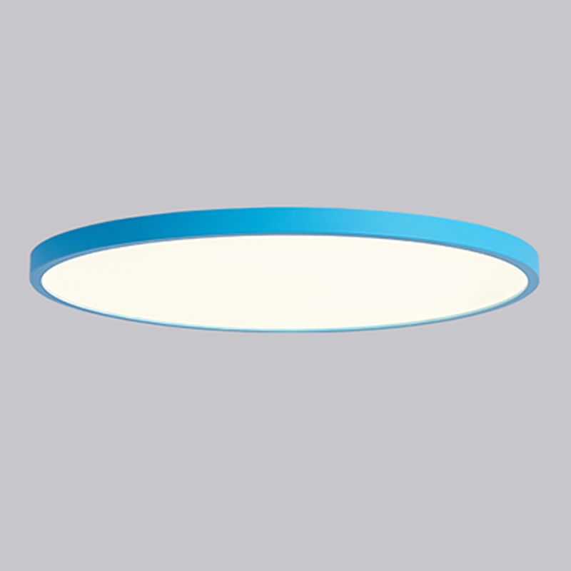 Lámpara de techo de forma redonda de estilo moderno, lámpara montada en techo de metal, 1 luz