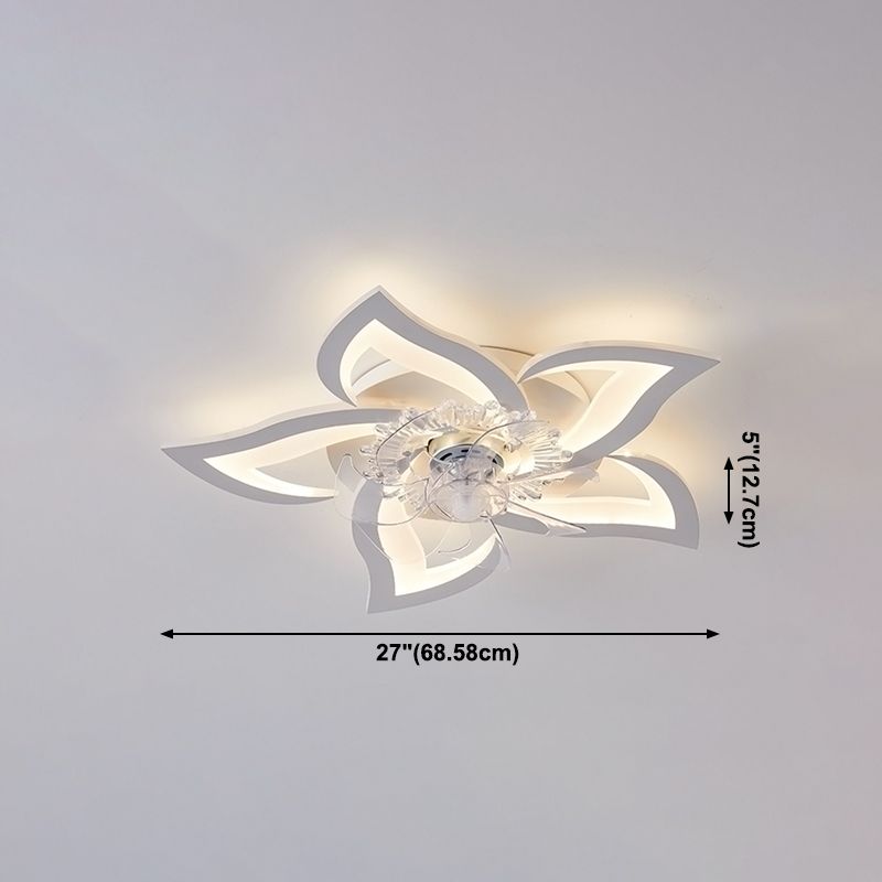 Lampada a ventola del soffitto in metallo Nordico Light Aitura del soffitto con lama a ventola ABS