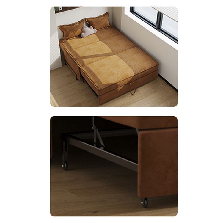 Pillow Included Sofa Futon Armless Cushion Back Sleeper Sofa