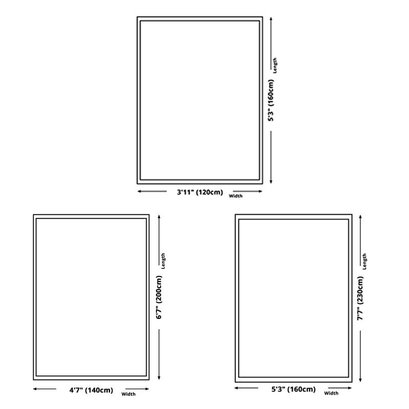 Modern Polyester Carpet Trendy Solid Color Area Rug Non-Slip Backing Rug for Living Room