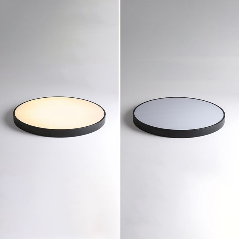 Ronde vorm LED-plafondlamp Modern Macaroon Iron 1 Light Inbouw voor slaapkamergangpad