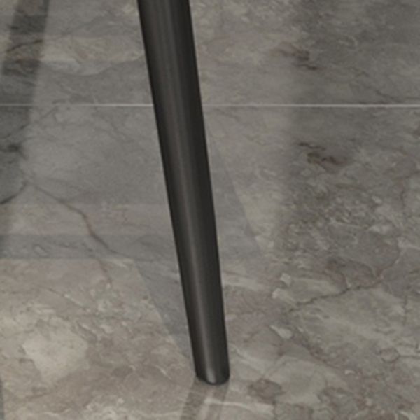 Sintered Stone Indoor Table in Grey Industrial Kitchen Table with 4 Legs