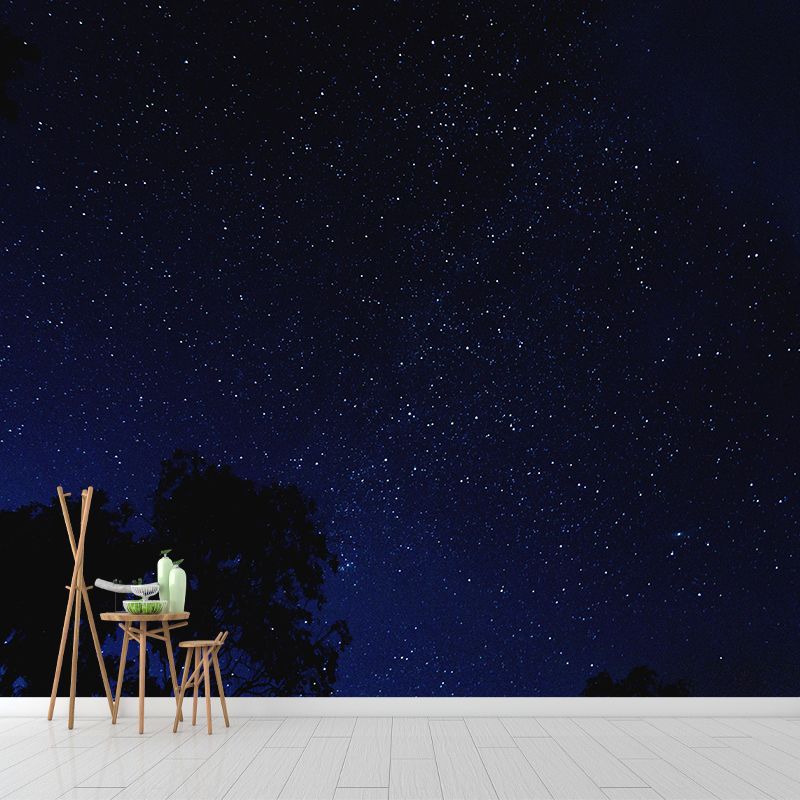 Full Size Nebula Wall Mural Decal Modern Dreamy Universe Wall Decor Wall Murals for Bedrooms