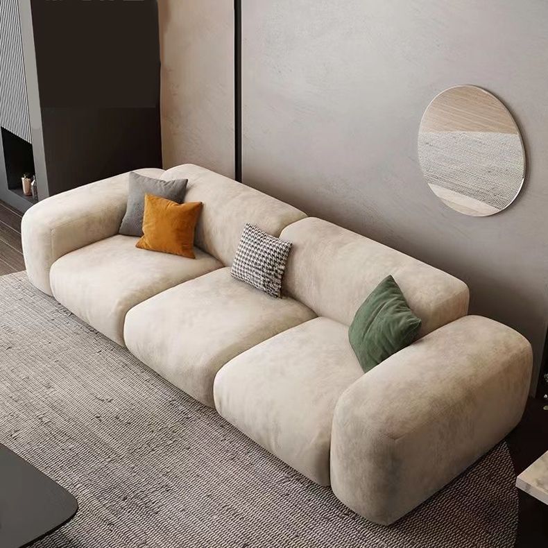 Tropical Settee Living Room Gray Cushions Standard Square Arm Seating