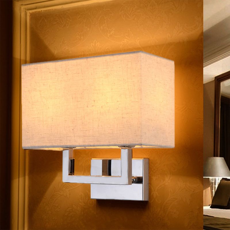 Illuminazione con funce da parete rettangolare MODERMINIST MODERISTRE MONTO MOLTO LED MONTENUTO LUCE IN BEIGE PER LA CADULA