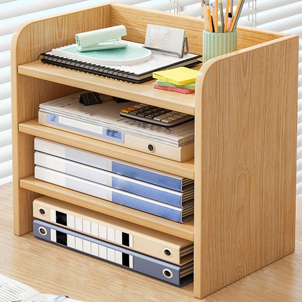 Contemporary Bookcase Closed Back Shelf Bookcase for Study Room