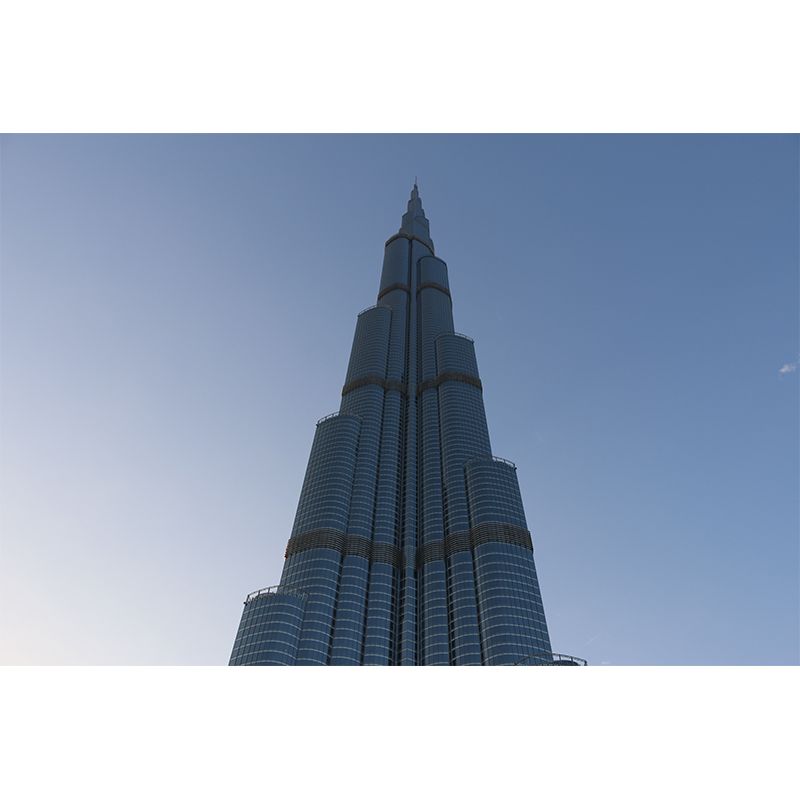 Photo City Architecture Mural Personalized Size Wall Covering for Meeting Room