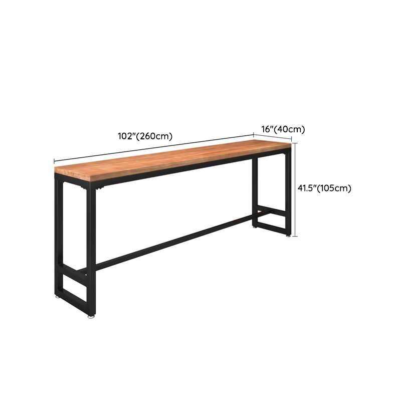 Industrial Rectangle Pub Table Set 1/4/6/7 Pieces Solid Wood Bistro Set