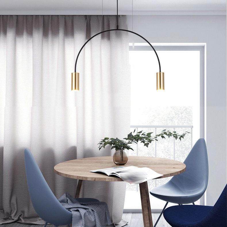 Cylinder Island Lighting Fixtures Contemporary Metal Island Light Fixtures for Kitchen