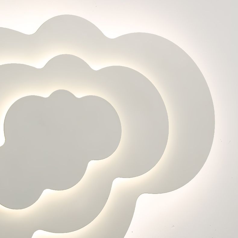 3 - Layer Matte White Flush Minimalist Ceiling Flush Lighting Fixture