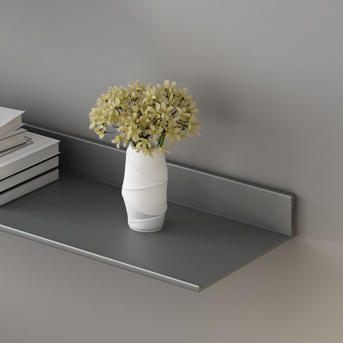 Metal Bookshelf Wall Mounted Contemporary Bookcase for Home Office