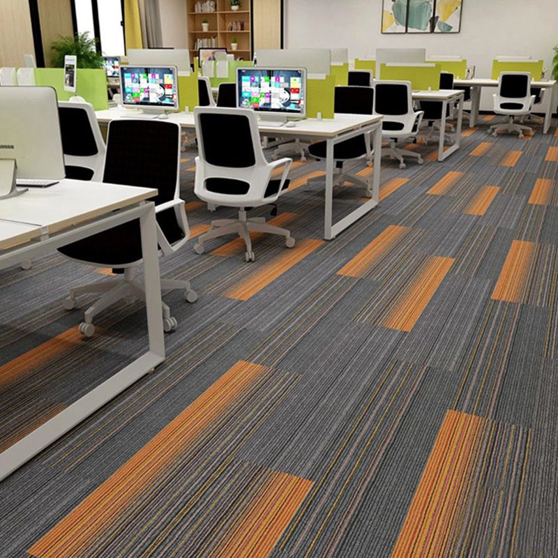 Carpet Tile Non-Skid Fade Resistant Geometry Self Peel and Stick Carpet Tiles Living Room