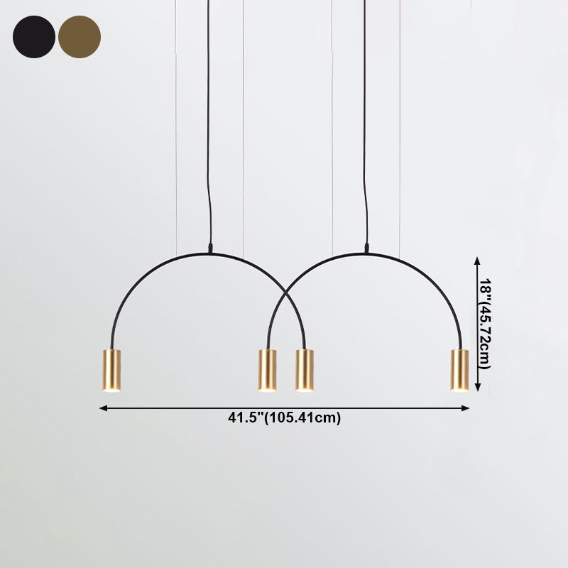 Cylinder Island Lighting Fixtures Contemporary Metal Island Light Fixtures for Kitchen