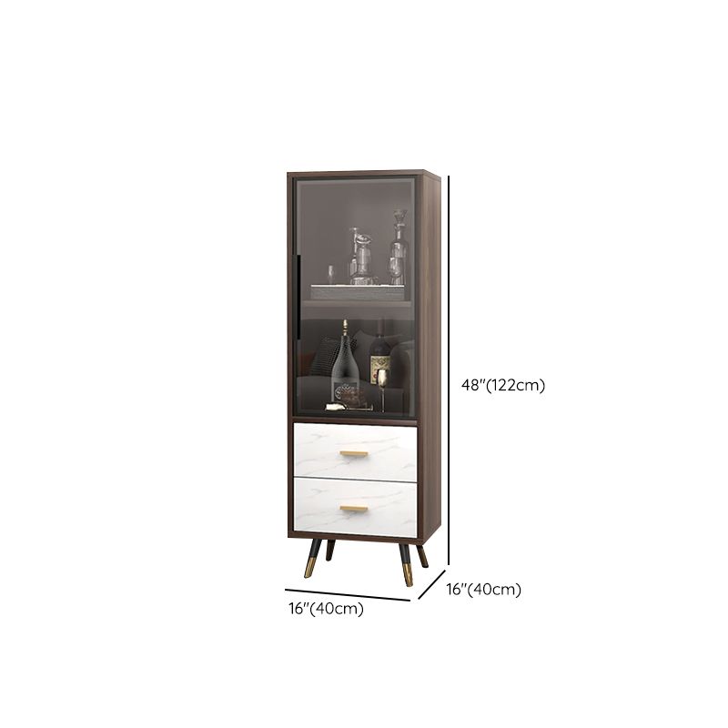 Floor Wine Bottle Holder Solid Wood Wine Bottle Rack for Living Room