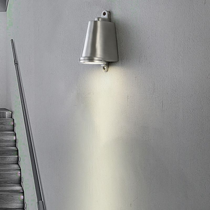 Geometric Wall Light Fixtures Modern Metal 1 Light in Silver