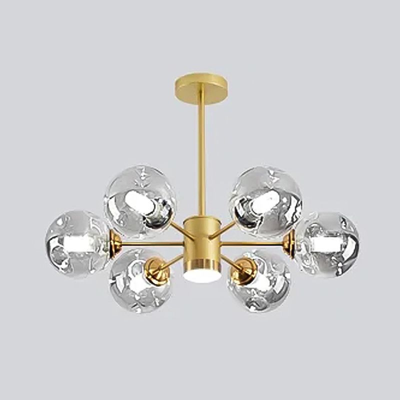 Lampade del lampadario in metallo sputnik moderno lampada sospesa per soggiorno