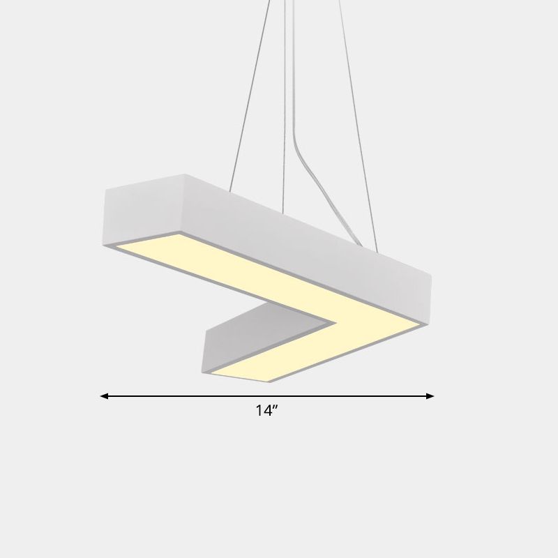 Plafond en forme de V Métal Light Light Light Simplicité LED LED FLUMER POUR RAPHER