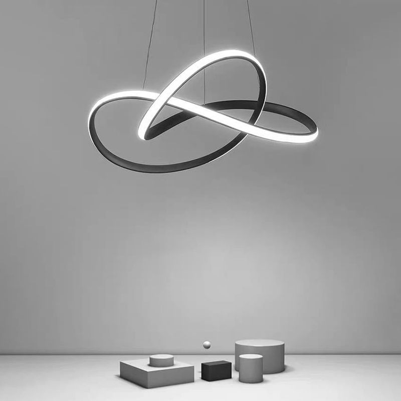 Lampada a sospensione a sospensione contemporanea a pendente a sospensione Twist per ristorante