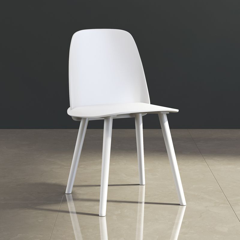 Glam Style Side Chair Plastic Indoor Dining Chair (Set of 2)