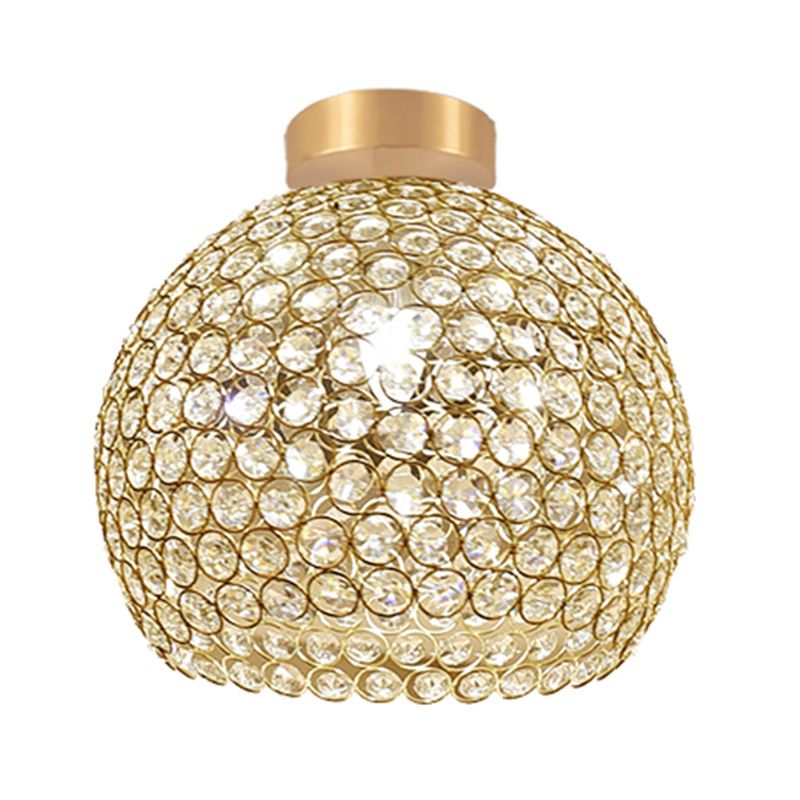 Contemporary Creative Ceiling Lamp Crystal Flush Mount Light Fixture for Bedroom