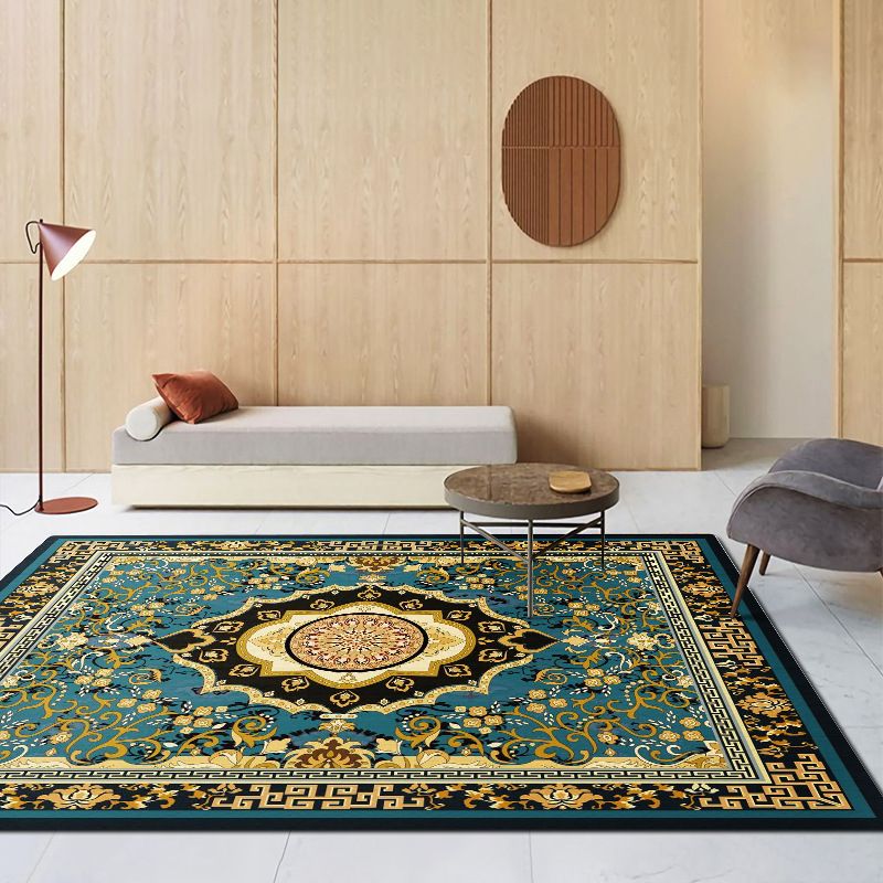 Tapis graphique en polyester rouge de vin de vin Rapier lavable pour la décoration intérieure