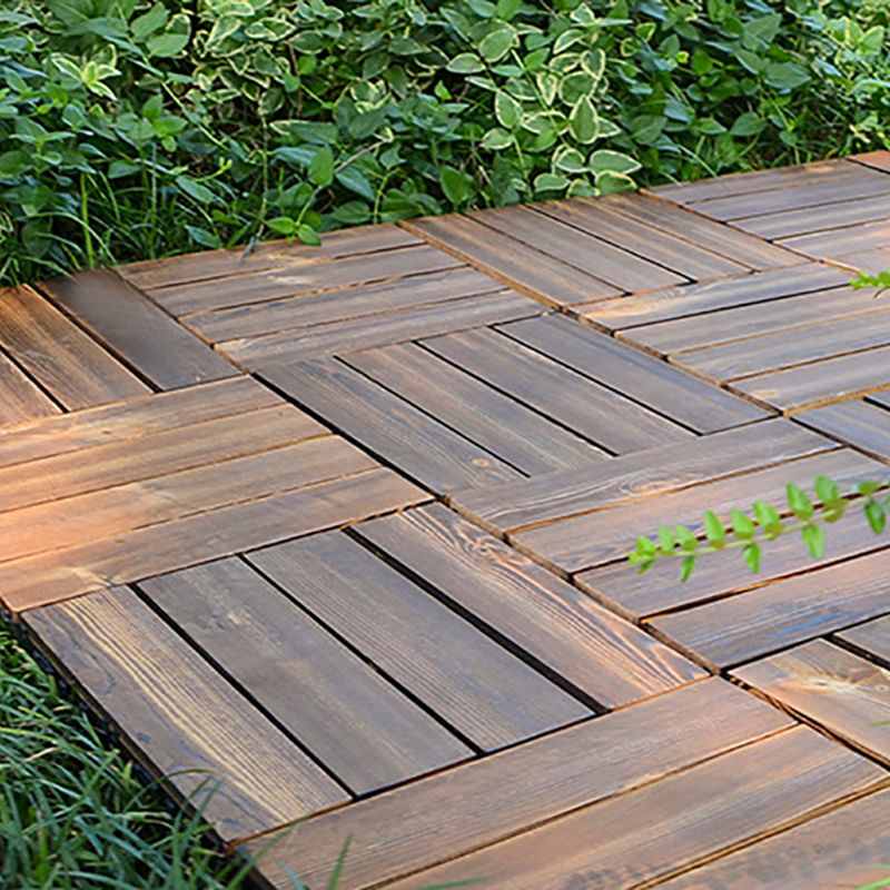 Wood Deck/Patio Flooring Tiles Snapping Installation Floor Board Tiles