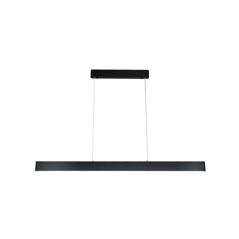Modern Aluminum Island Light Rectangle 1-Light Restaurant Hanging Lamp with Acrylic Shade