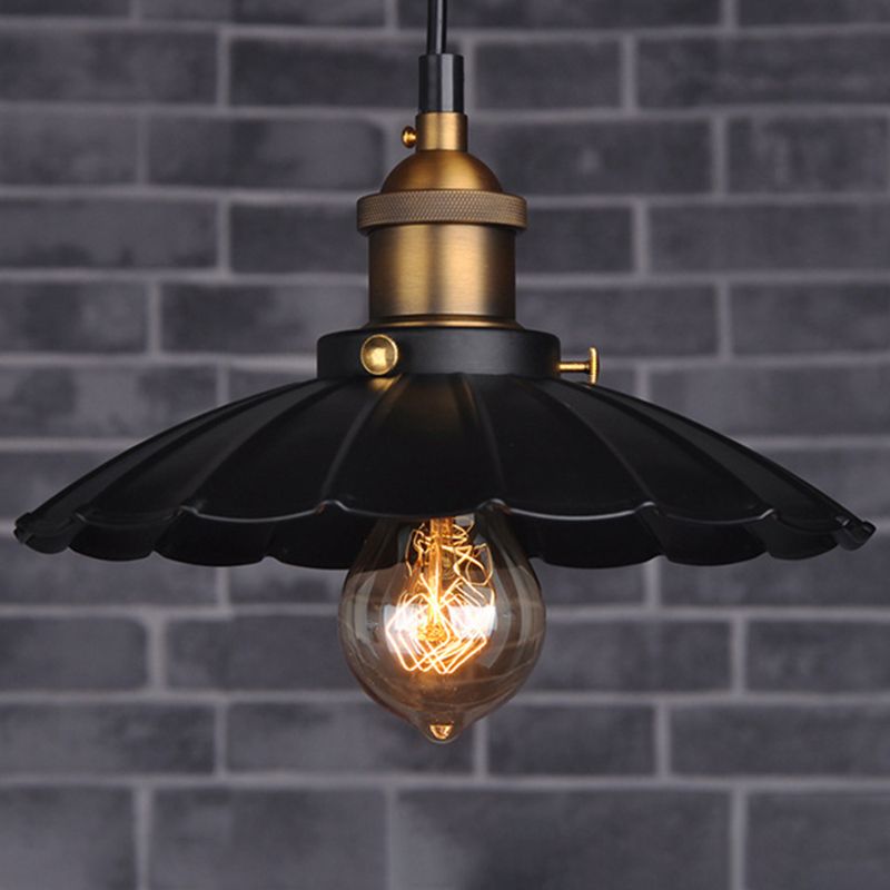 Industriële klassieke geschulpte hanglamp smeed smeedijzeren hangend licht voor commerciële plaats