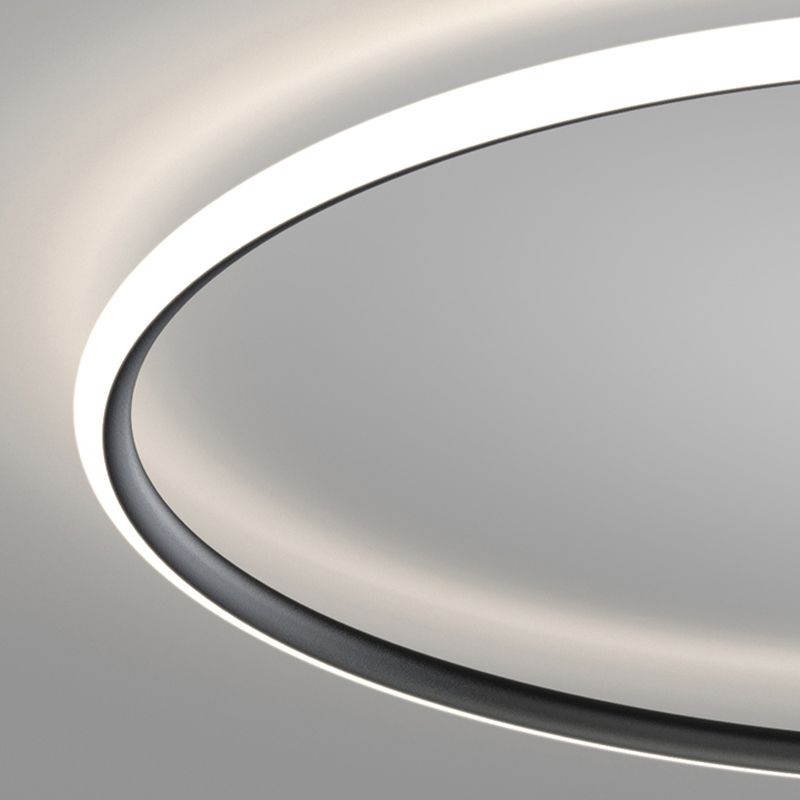 Plafonnier LED noir de style moderne, plafonnier pour chambre à coucher