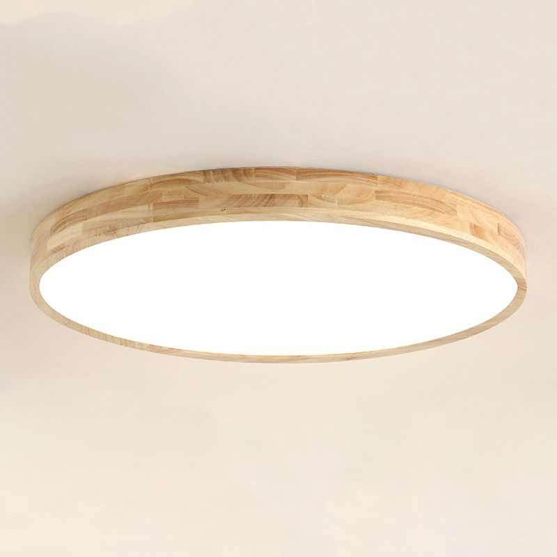 Metal Geométrico Flush Techo Ligero moderno 1-Luz de techo de luz de techo en marrón