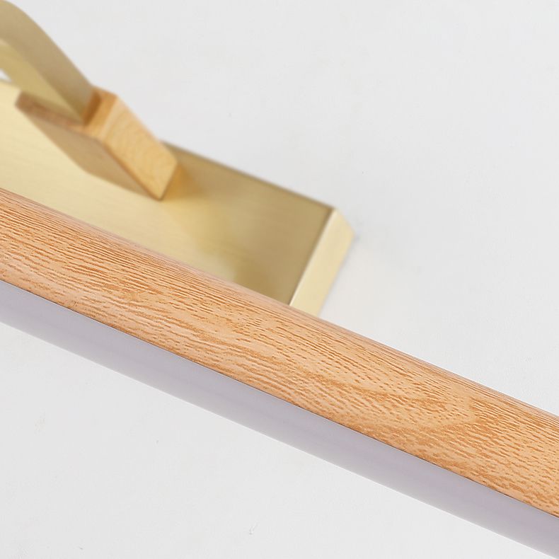 Horizontale Metallwandbeleuchtung Moderne LED -Holzwandhalterung Leuchte Leuchte Leuchte