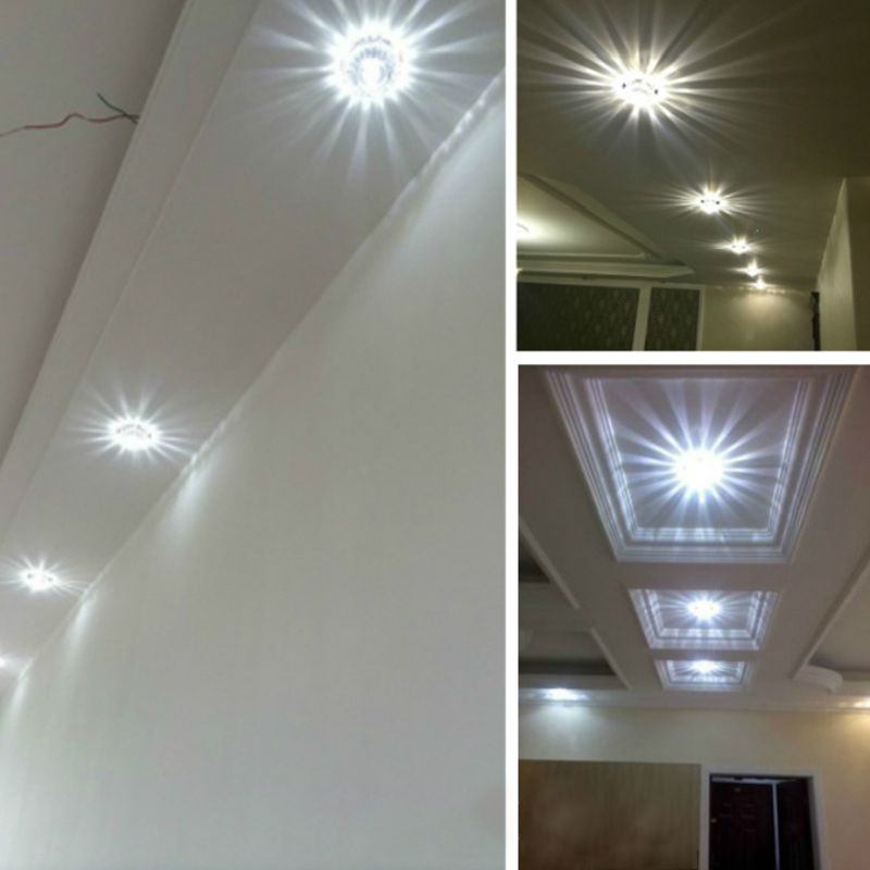 Mini luces de techo empotradas estilo minimalista moderno cristal 1 luz empotrada para sala de estar