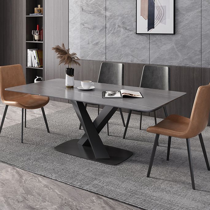 Modern Style 1/4/5/6/7 Pieces Dining Chairs Set Rectangle Stone Furniture for Home