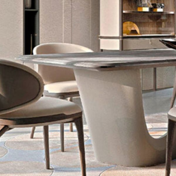 Double Pedestal Dining Room Table Contemporary Dinner Room Table