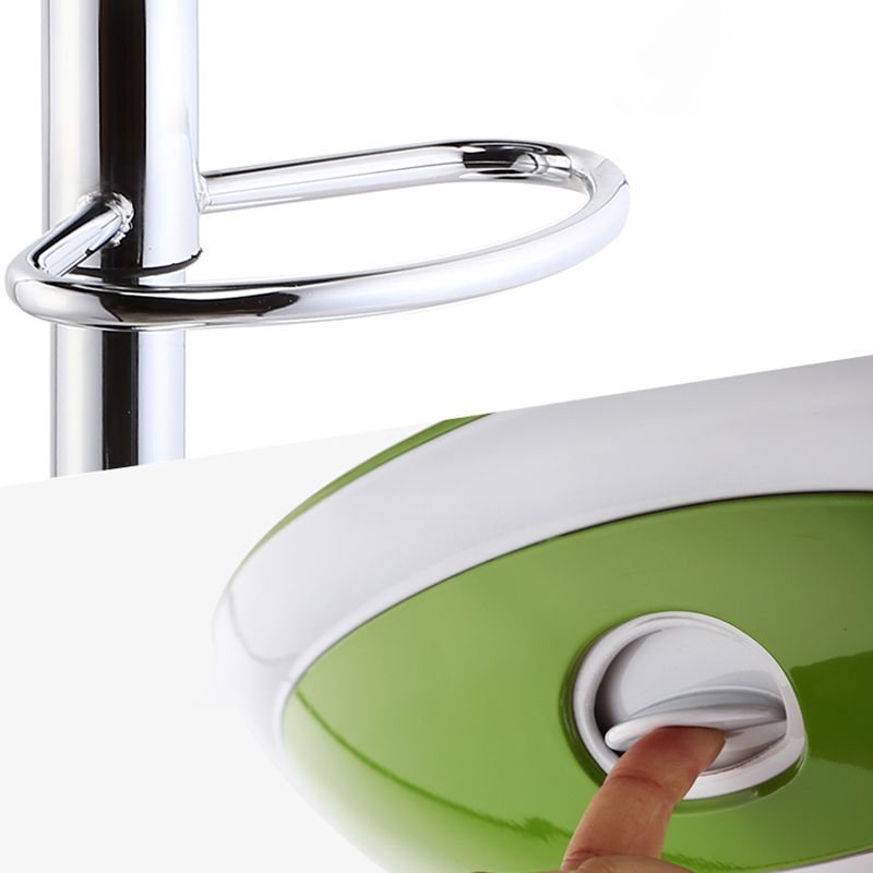 Industrial Style Bar-stool with Adjustable Height Metal Leg for Counter Restaurant,1 Piece