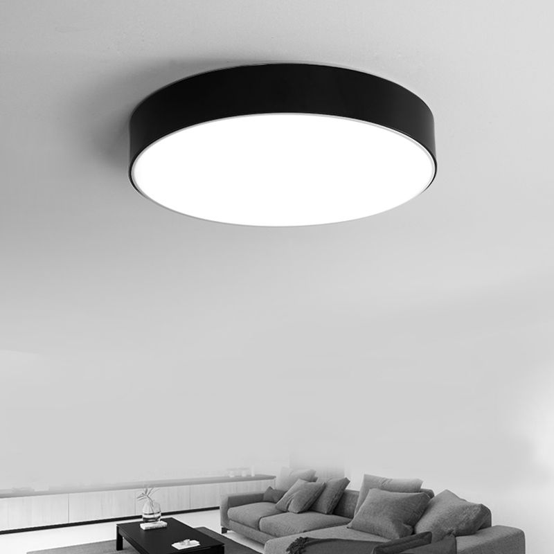 Lámpara de techo simple con luz LED empotrada moderna con pantalla acrílica para dormitorio