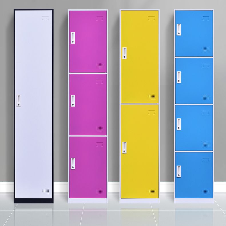 Non-Hanging Storage Cabinet Contemporary Steel Wardrobe Armoire