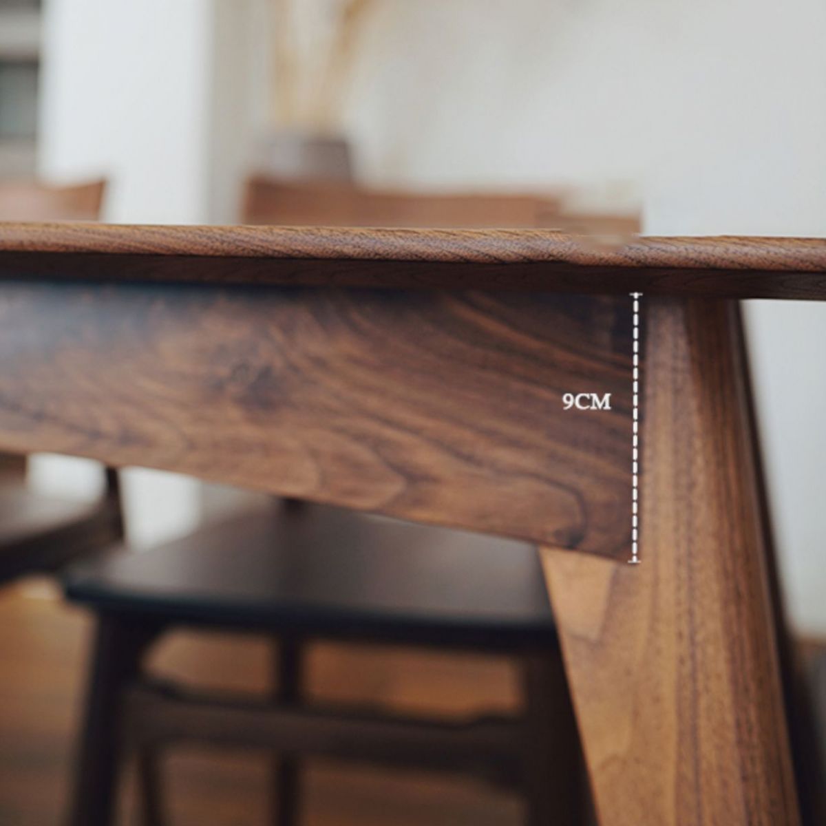 Traditional Style Solid Wood Dining Set with Traditional Height Table and 4 Legs Base