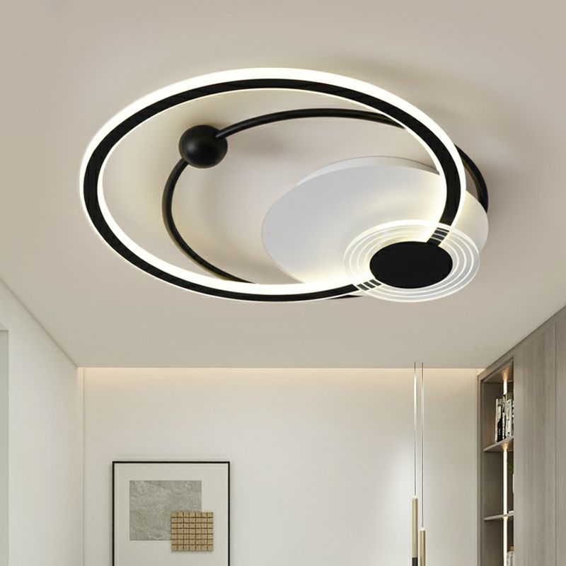 Loop Shaped Acryl Flush Mount Verlichting Eenvoud LED Plafond Licht voor slaapkamer