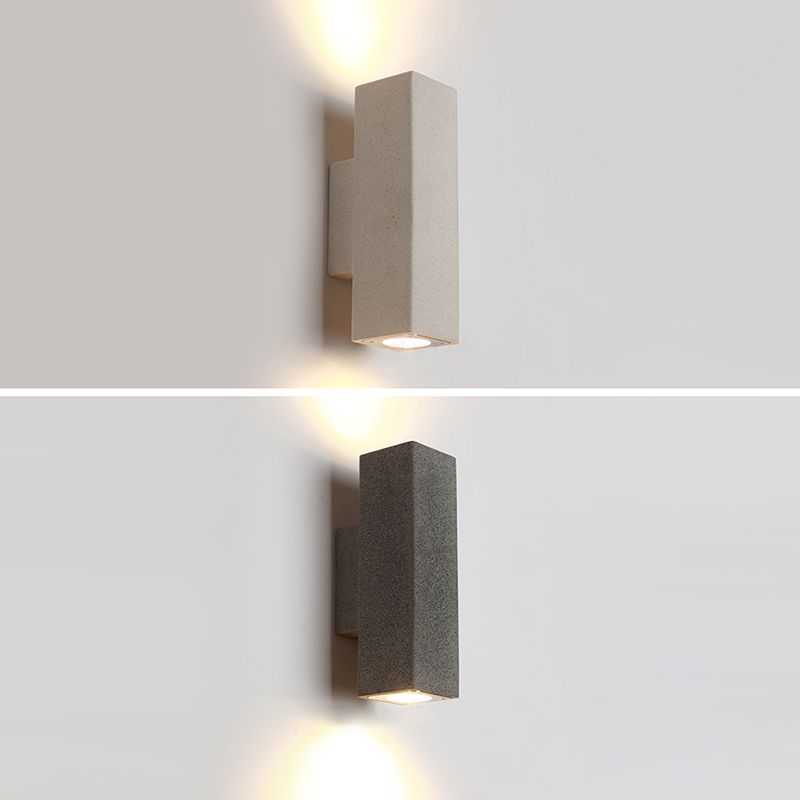 Contemporary Cement Wall Sconces Lighting Minimalist Wall Washer for Outdoor