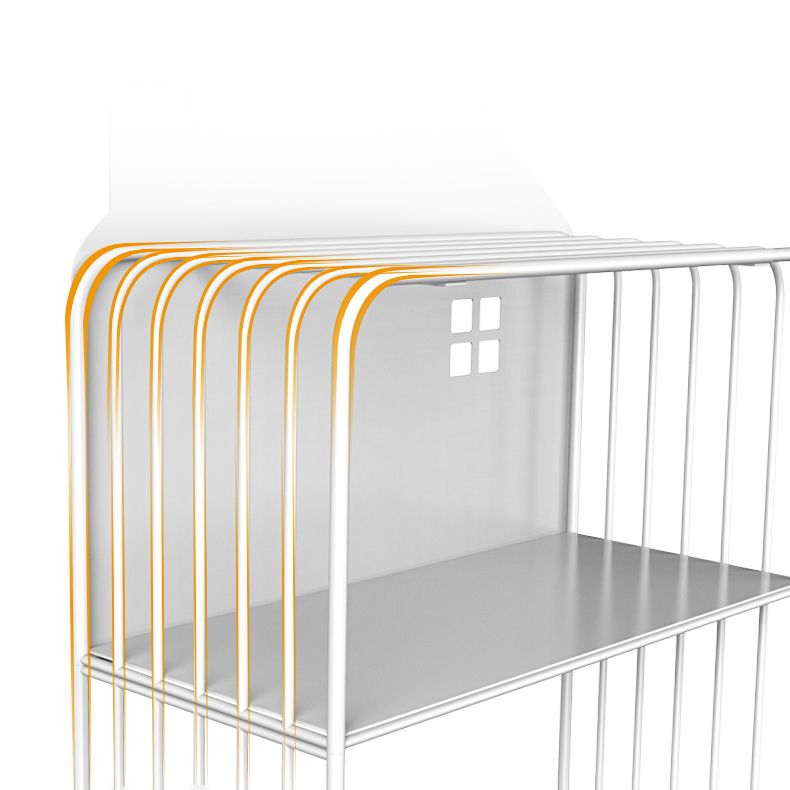 Scandinavian Style Bookshelf Open Back Bookcase for Office and Study Room