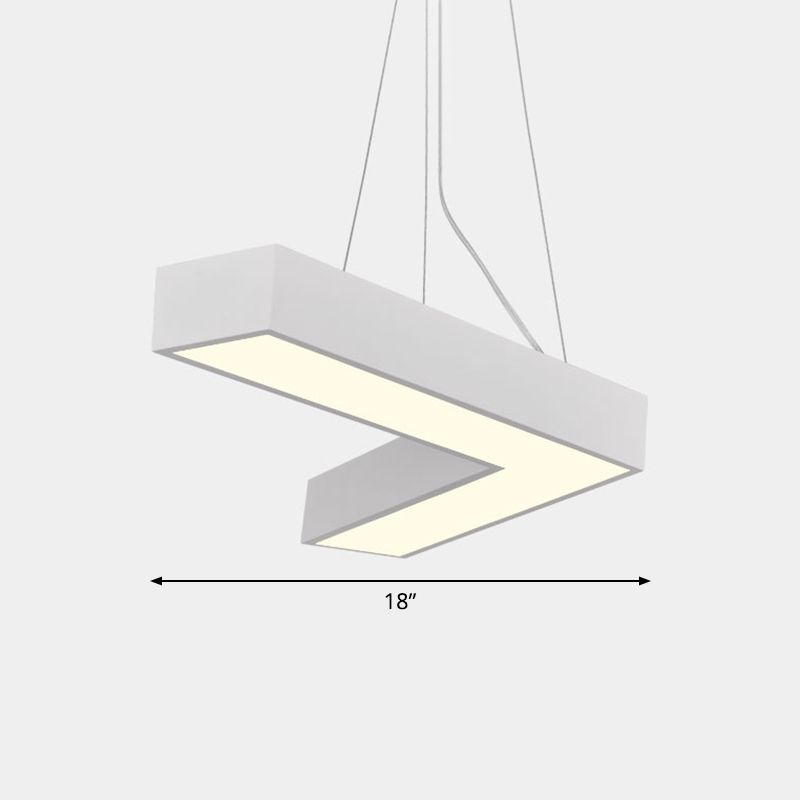 Plafond en forme de V Métal Light Light Light Simplicité LED LED FLUMER POUR RAPHER