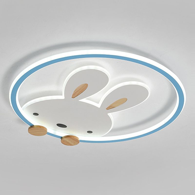 Konijn Moderne LED-plafondlamp Acryl Schaduw Inbouwlamp voor kinderkamer