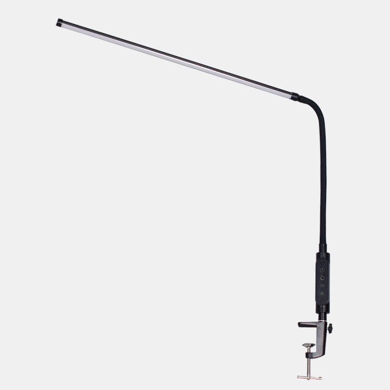 Style moderne linéaire lampe de nuit en métal 1 lumière de table lumineuse pour l'étude
