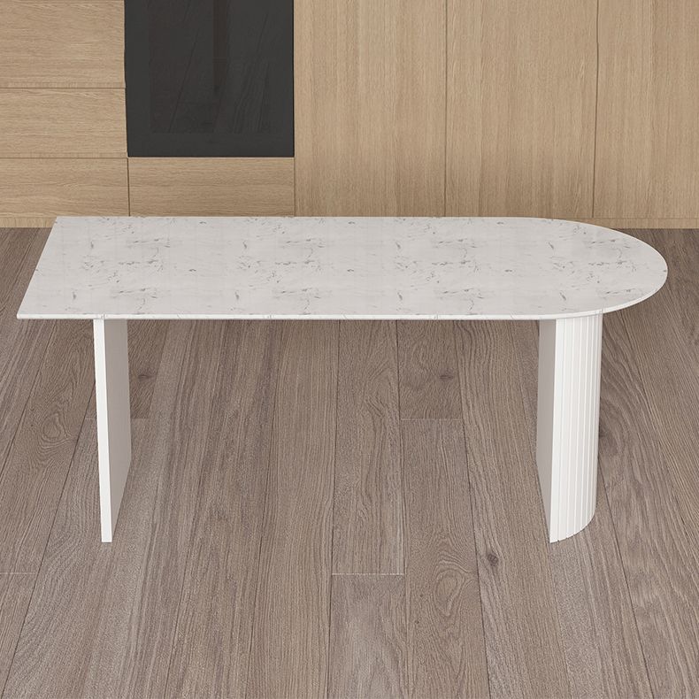 White Dining Table Contemporary Style Dinette Table for Kitchen Home